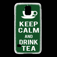Coque Samsung Galaxy S5 Keep Calm Drink Tea Vert