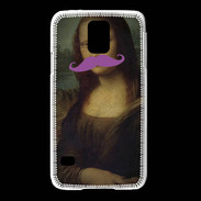 Coque Samsung Galaxy S5 Moustache Mona Lisa