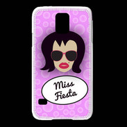 Coque Samsung Galaxy S5 Miss Fiesta Brune