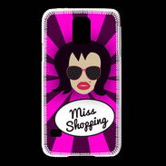 Coque Samsung Galaxy S5 Miss Shopping Brune