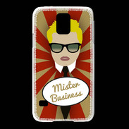 Coque Samsung Galaxy S5 Mister Business Blond