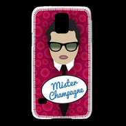 Coque Samsung Galaxy S5 Mister Champagne Brun