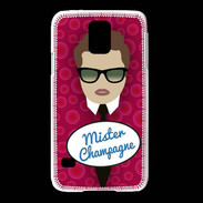 Coque Samsung Galaxy S5 Mister Champagne Chatain