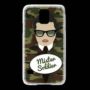 Coque Samsung Galaxy S5 Mister Soldier Brun