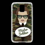 Coque Samsung Galaxy S5 Mister Soldier Chatain