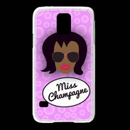 Coque Samsung Galaxy S5 Miss Champagne Black
