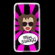 Coque Samsung Galaxy S5 Miss Swag Chatain