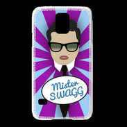 Coque Samsung Galaxy S5 Mister Swag Brun