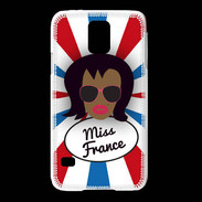 Coque Samsung Galaxy S5 Miss France Black