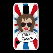 Coque Samsung Galaxy S5 Miss France Chatain