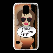 Coque Samsung Galaxy S5 Miss Guyane Chatain