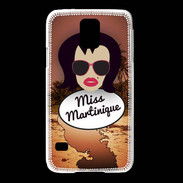 Coque Samsung Galaxy S5 Miss Martinique Brune