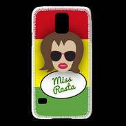 Coque Samsung Galaxy S5 Miss Rasta Chatain