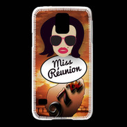 Coque Samsung Galaxy S5 Miss Réunion Brune