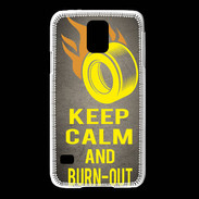Coque Samsung Galaxy S5 Keep Calm and Burn Out Gris