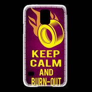 Coque Samsung Galaxy S5 Keep Calm and Burn Out Rose