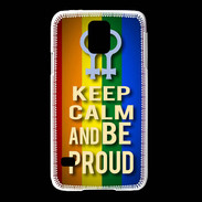 Coque Samsung Galaxy S5 Keep Calm and Be proud Women Gay