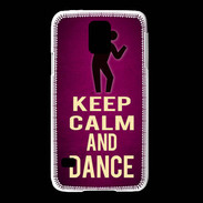 Coque Samsung Galaxy S5 Keep Calm and Dance Rose