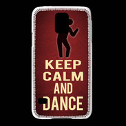 Coque Samsung Galaxy S5 Keep Calm and Dance Rouge