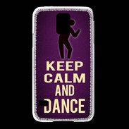 Coque Samsung Galaxy S5 Keep Calm and Dance Violet