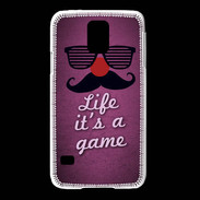 Coque Samsung Galaxy S5 Life It's a game Rose ZG