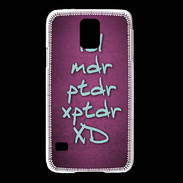 Coque Samsung Galaxy S5 LOL MDR Rose ZG