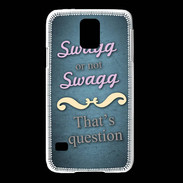 Coque Samsung Galaxy S5 Swag or Not bleu ZG
