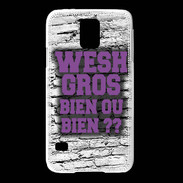 Coque Samsung Galaxy S5 Wesh Gros Violet