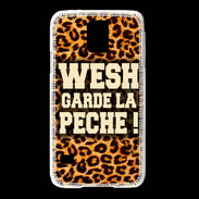 Coque Samsung Galaxy S5 Wesh garde la pèche Léopard