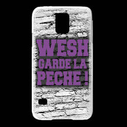 Coque Samsung Galaxy S5 Wesh garde la pèche Violet
