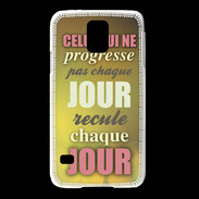 Coque Samsung Galaxy S5 Progresse de jour en jour ZG
