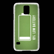 Coque Samsung Galaxy S5 Low Battery vert ZG