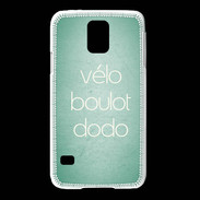 Coque Samsung Galaxy S5 Vélo Boulot Dodo Vert ZG