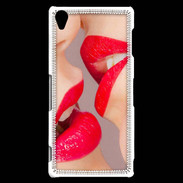 Coque Sony Xperia Z3 Bouche sexy Lesbienne et rouge à lèvres gloss