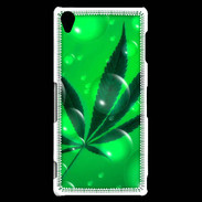 Coque Sony Xperia Z3 Cannabis Effet bulle verte