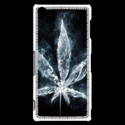 Coque Sony Xperia Z3 Feuille de cannabis en fumée