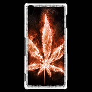 Coque Sony Xperia Z3 Cannabis en feu