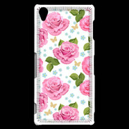 Coque Sony Xperia Z3 Vintage Rose 3