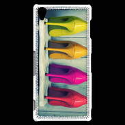 Coque Sony Xperia Z3 Chaussures à talons colorés 5