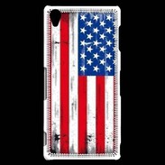 Coque Sony Xperia Z3 Drapeau USA grunge et vintage 5