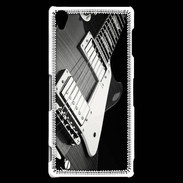 Coque Sony Xperia Z3 Guitare en noir et blanc
