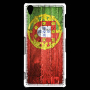 Coque Sony Xperia Z3 Drapeau Portugal imitation bois