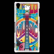 Coque Sony Xperia Z3 Peace love music 3