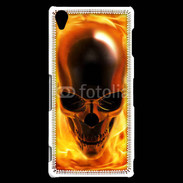 Coque Sony Xperia Z3 crâne en feu
