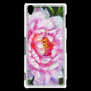 Coque Sony Xperia Z3 Fleur en peinture