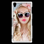 Coque Sony Xperia Z3 Femme glamour avec chihuahua
