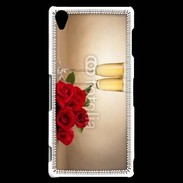 Coque Sony Xperia Z3 Coupe de champagne, roses rouges