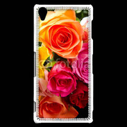 Coque Sony Xperia Z3 Bouquet de roses multicouleurs