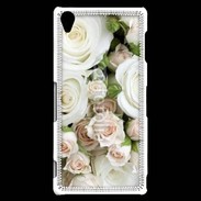 Coque Sony Xperia Z3 Rose blanche et rose 5