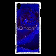 Coque Sony Xperia Z3 Fleur rose bleue
